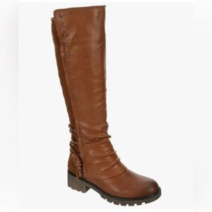 Chic Brown Knee-High Riding Boots